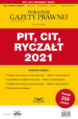 Okładka książki PIT CIT Ryczałt 2021