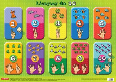 Okładka książki Plansza edukacyjna - Liczymy do 10