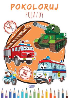 Okładka książki Pokoloruj Pojazdy