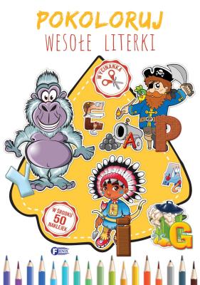 Okładka książki Pokoloruj Wesołe Literki