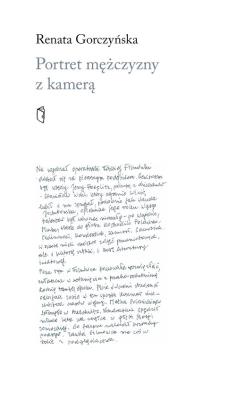 Okładka książki Portret mężczyzny z kamerą