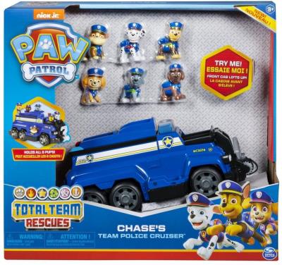 Opakowanie Psi Patrol Pojazd policyjny Chase'a + figurki