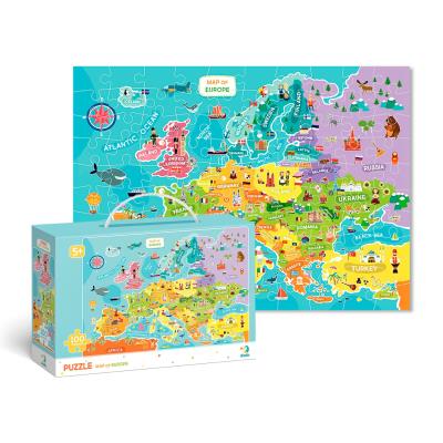 Puzzle 100 Mapa Europy DOP300124. Wydawca: DodoEditor. SmakLiter.pl Opakowanie Puzzle 100 Mapa Europy DOP300124