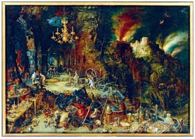 Opakowanie Puzzle 1000 Alegoria ognia,Brueghel