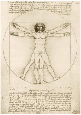 Opakowanie Puzzle 1000 Człowiek Witruwiański