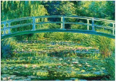Opakowanie Puzzle 1000 Japoński ogród, Claude Monet, 1899