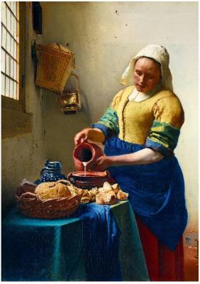 Opakowanie Puzzle 1000 Mleczarka, Vermeer