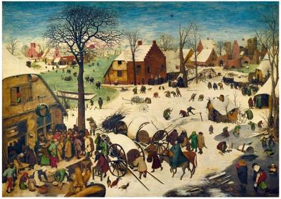 Opakowanie Puzzle 1000 Spis ludności w Betlejem,Brughel