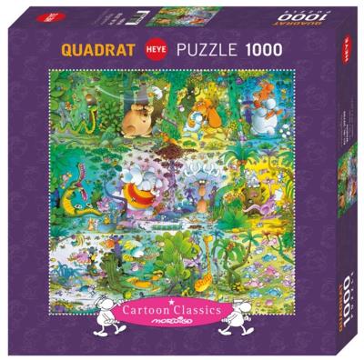 Opakowanie Puzzle 1000 Szalony świat zwierząt, Mordillo