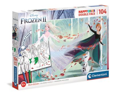 Opakowanie Puzzle 104 HappyColor Double Face Frozen 2