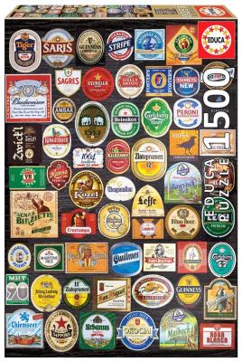 Puzzle 1500 Etykiety piwne G3. Wydawca: Educa. SmakLiter.pl Opakowanie Puzzle 1500 Etykiety piwne G3