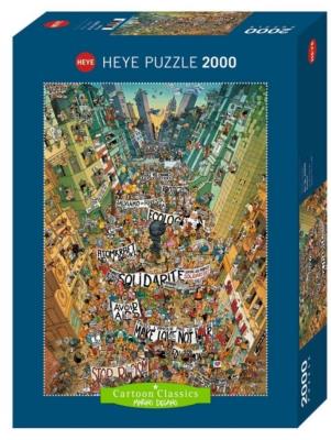 Opakowanie Puzzle 2000 Szalony protest