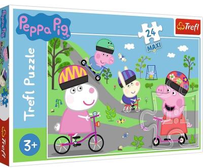 Puzzle 24 maxi Aktywny dzień Świnki Peppy TREFL. Wydawca: Trefl. SmakLiter.pl Opakowanie Puzzle 24 maxi Aktywny dzień Świnki Peppy TREFL