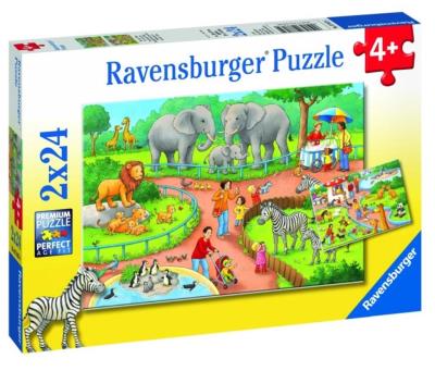 Opakowanie Puzzle 2x24 Dzień w zoo