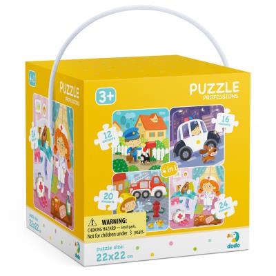 Puzzle 4w1 Moje Zawody DOP300131. Wydawca: DodoEditor. SmakLiter.pl Opakowanie Puzzle 4w1 Moje Zawody DOP300131