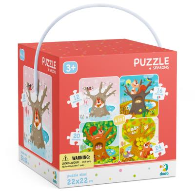 Puzzle 4w1 Pory Roku DOP300125. Wydawca: DodoEditor. SmakLiter.pl Opakowanie Puzzle 4w1 Pory Roku DOP300125