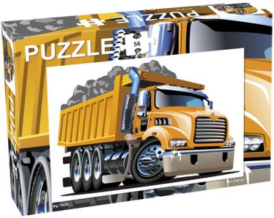 Puzzle Ciężarówka, Big truck 56. Wydawca: Tactic. SmakLiter.pl Opakowanie Puzzle Ciężarówka, Big truck 56