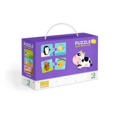 Opakowanie Puzzle Duo Co jedzą zwierzęta DOP300118