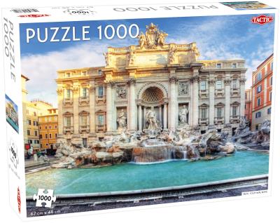 Puzzle Fontanna di Trevi - Rzym 1000 el /56752/. Wydawca: Tactic. SmakLiter.pl Opakowanie Puzzle Fontanna di Trevi - Rzym 1000 el /56752/