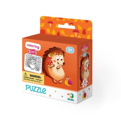 Opakowanie Puzzle + kolorowanka Jeżyk DOP300119