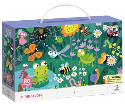 Puzzle obserwacyjne 80 W ogrodzie. Wydawca: DodoEditor. SmakLiter.pl Opakowanie Puzzle obserwacyjne 80 W ogrodzie