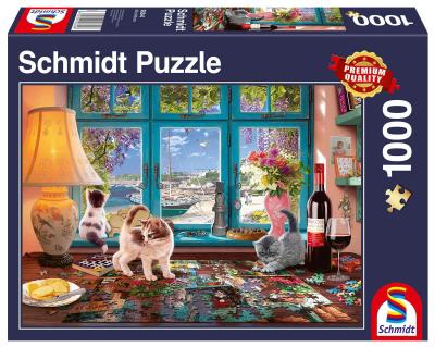 Puzzle PQ 1000 Stół do układania puzzli G3. Wydawca: Schmidt. SmakLiter.pl Opakowanie Puzzle PQ 1000 Stół do układania puzzli G3