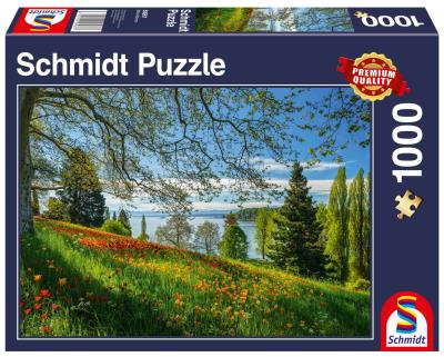 Puzzle PQ 1000 Wyspa kwitnących tulipanów G3. Wydawca: Schmidt. SmakLiter.pl Opakowanie Puzzle PQ 1000 Wyspa kwitnących tulipanów G3
