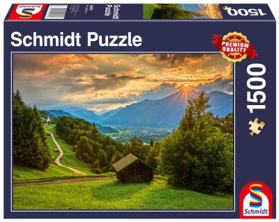 Opakowanie Puzzle PQ 1000 Zachód słońca nad Wambergiem G3
