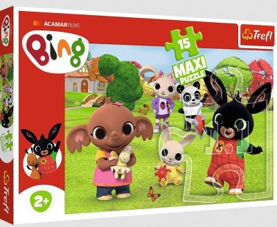 Opakowanie Puzzle15 maxi Bing z przyjaciółmi TREFL
