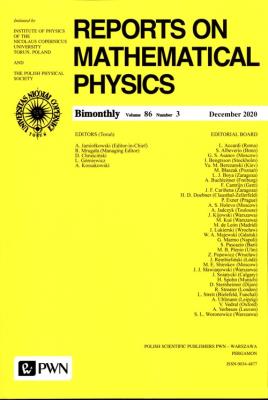 Reports On Mathematical Physics 86/3 - Polska. Wydawca: Wydawnictwo Naukowe PWN. SmakLiter.pl Opakowanie Reports On Mathematical Physics 86/3 - Polska