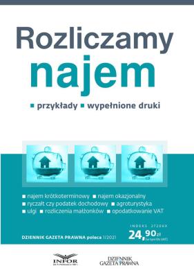 Rozliczamy najem. Autor: Kowalski Radosław. SmakLiter.pl Okładka książki Rozliczamy najem