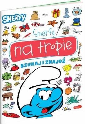 Smerfy na tropie. Szukaj i znajdź. Autor: Marta Stochmiałek. SmakLiter.pl Okładka książki Smerfy na tropie. Szukaj i znajdź
