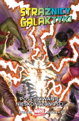 Strażnicy Galaktyki T.3 Poszukiwanie... Autor: Gerry Duggan. SmakLiter.pl Okładka książki Strażnicy Galaktyki T.3 Poszukiwanie..