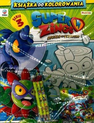 Okładka książki Super Zings. Książka do kolorowania + figurka