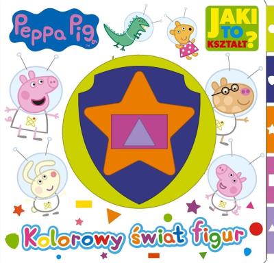 Świnka Peppa. Jaki to kształt? Kolorowy świat.... Autor:   Praca zbiorowa. SmakLiter.pl Okładka książki Świnka Peppa. Jaki to kształt? Kolorowy świat...