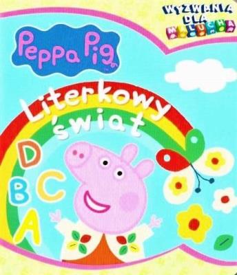Świnka Peppa. Wyzwania dla... Literkowy świat. Autor: Opracowanie zbiorowe. SmakLiter.pl Okładka książki Świnka Peppa. Wyzwania dla... Literkowy świat