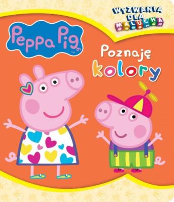 Świnka Peppa. Wyzwania dla malucha. Poznaję kolory. Autor: Opracowanie zbiorowe. SmakLiter.pl Okładka książki Świnka Peppa. Wyzwania dla malucha. Poznaję kolory