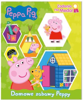 Świnka Peppa. Zadania na medal. Domowe zabawy.... Autor: Opracowanie zbiorowe. SmakLiter.pl Okładka książki Świnka Peppa. Zadania na medal. Domowe zabawy...
