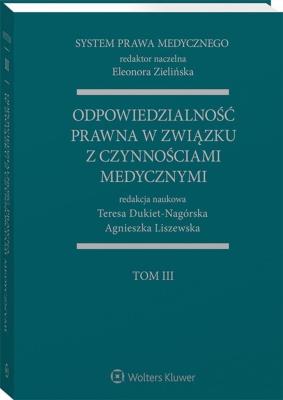 Okładka książki System Prawa Medycznego Tom 3