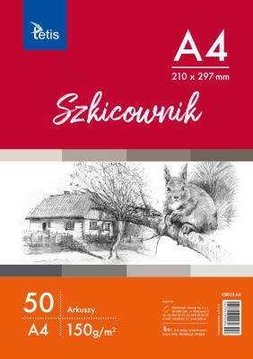 Opakowanie Szkicownik A4, 150 g/m2, 50 ark. .