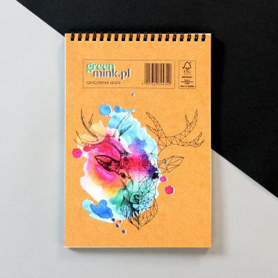 Opakowanie Szkicownik na spirali Jeleń  SZ01