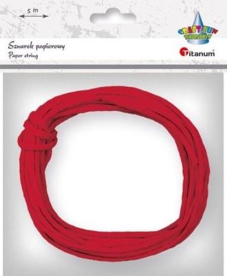 Opakowanie Sznurek papierowy 3.5mmx5m czerwony 72szt