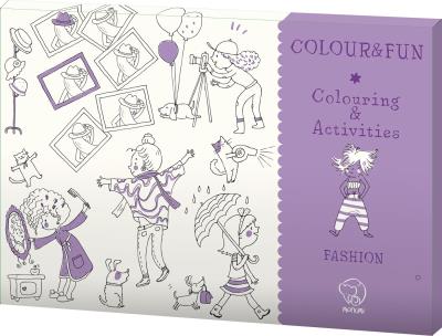 Teczka kreatywna COLOUR&FUN Fashion. Autor:   Praca zbiorowa. SmakLiter.pl Okładka książki Teczka kreatywna COLOUR&FUN Fashion