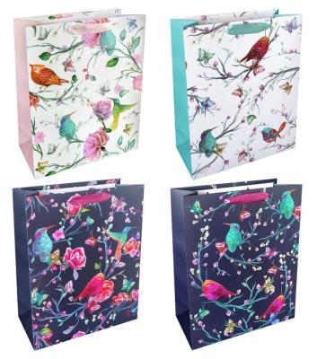 Opakowanie Torba prezentowa 18x23 Ptaki na gałązkach