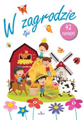 W zagrodzie. Kolorowanka. Autor: Matusiak Monika. SmakLiter.pl Okładka książki W zagrodzie. Kolorowanka