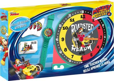 Opakowanie Zestaw do nauki o czasie z zegarkiem i kartami do gry Myszka Miki WD19808