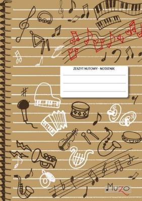 Zeszyt nutowy A4 - notatnik pionowy 60 kartek. Autor: praca zbiorowa. SmakLiter.pl Okładka książki Zeszyt nutowy A4 - notatnik pionowy 60 kartek