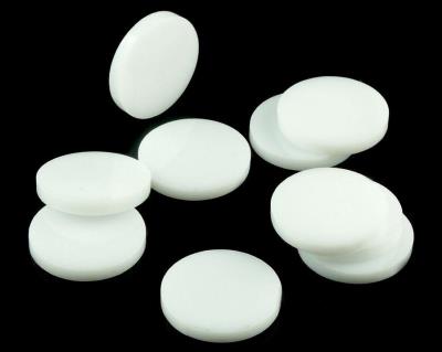 Opakowanie Znaczniki akryl białe okrągłe 20x3mm 10szt