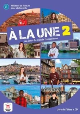 Okładka książki A la une 2 podręcznik + CD LEKTORKLETT