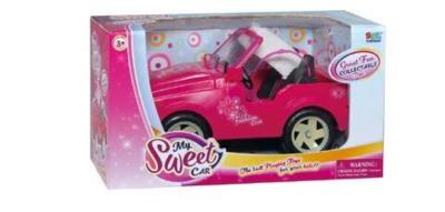 Opakowanie Auto dla lalki 30 cm z rozpinanymi pasami